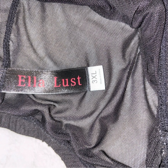 NWOT ELLA LUST Sheer Black Shorts 3XL - Picture 4 of 5